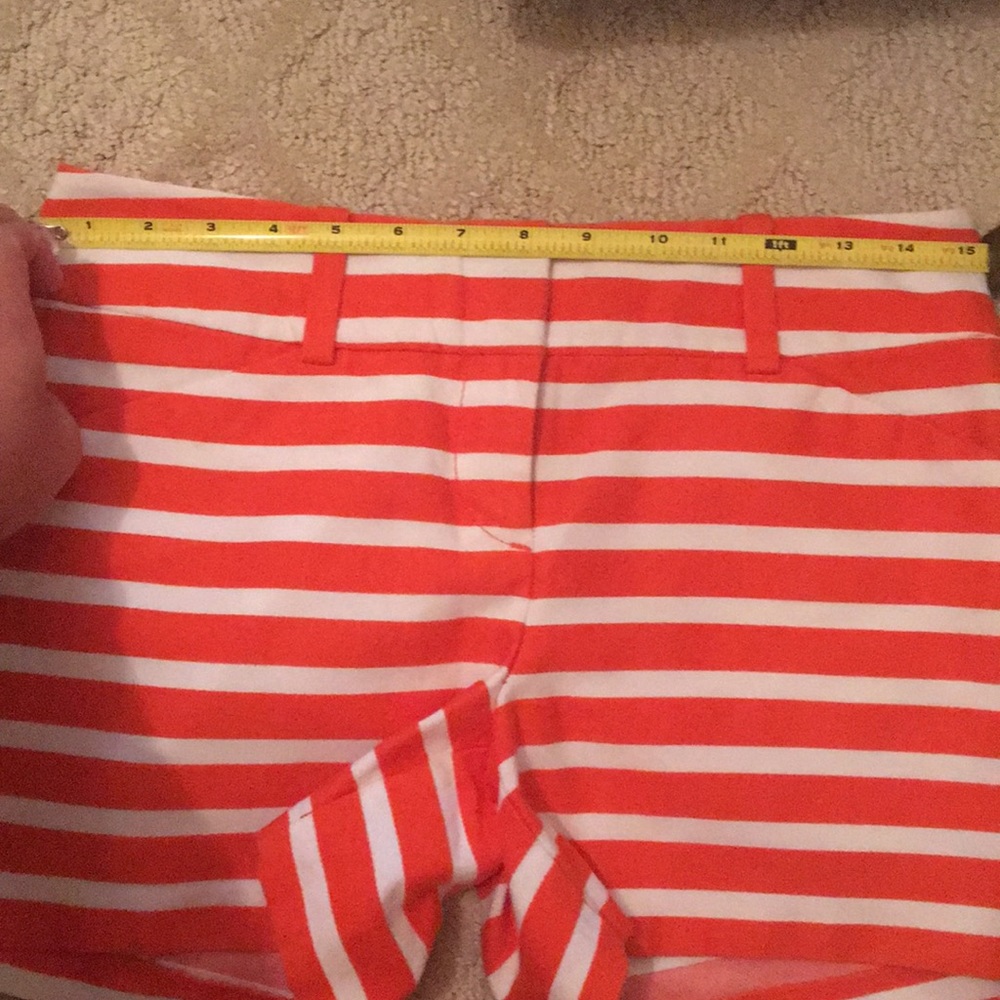 Ann Taylor Orange Striped Shorts - Picture 6 of 7